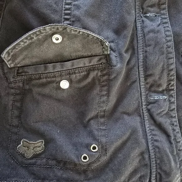 Fox Riders Company Black Utility Streetwear Jacket Medium - Picture 10 of 15